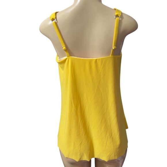 MAGICSUIT STRAPPY CROSSOVER UNDERWIRE SLIMMING TANKINI TOP 12 YELLOW - Picture 3 of 10
